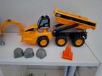 Mega Bloks voertuigen  Dumper, graver, dumptruck., Ophalen of Verzenden, Gebruikt, Duplo