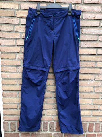 Wandelbroek, afrits broek, blauw van Quechua, maat 42 beschikbaar voor biedingen