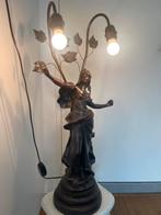 Antieke Art Nouveau Lamp, Ophalen of Verzenden, Gebruikt, Metaal, 150 tot 200 cm