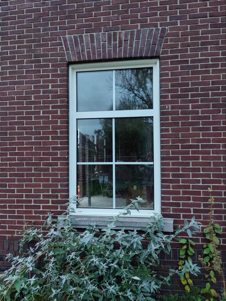 Kunststof Kozijnen - 8 stuks, Doe-het-zelf en Verbouw, Glas en Ramen, Gebruikt, Gevelraam of Ruit, 80 tot 120 cm, Dubbelglas, Ophalen