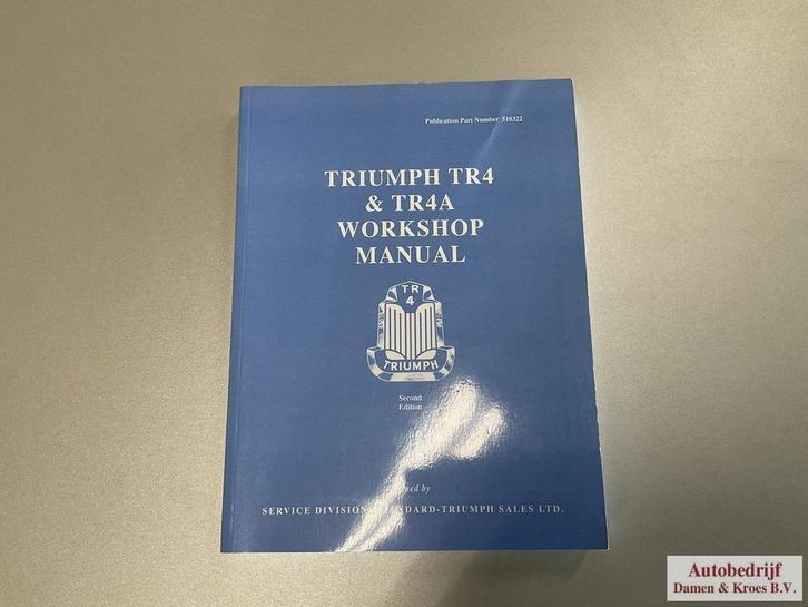 Workshop Manual Triumph TR4 & TR4A 510322, Auto diversen, Handleidingen en Instructieboekjes, Ophalen of Verzenden