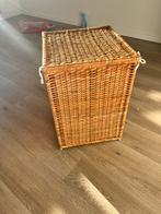 Mooie rieten wasmand met deksel / laundry basket, Huis en Inrichting, Ophalen, Gebruikt, Mand, Riet