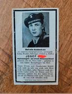 Sterbebild WW2 Matroos duitse Mijnenruimer Kriegsmarine Kiel, Ophalen of Verzenden, Bidprentje