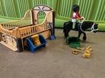 playmobil fries paard met stal (compleet) 5519, Kinderen en Baby's, Speelgoed | Playmobil, Ophalen of Verzenden, Gebruikt, Complete set