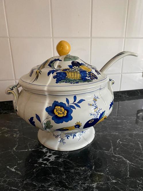 SPODE servies Blue Bird grote SOEPTERRINE  🔹, Huis en Inrichting, Keuken | Servies, Zo goed als nieuw, Overige typen, Overige stijlen