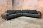 NIEUWbeklede grijze leren Leolux Vol de Reve design hoekbank