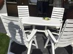 Tuinset, Ophalen of Verzenden, Gebruikt, Kunststof, 4 zitplaatsen