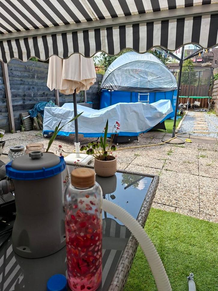 Groot zwembad 3,66 cm breed en 76 cm hoog van Bestway, Tuin en Terras, Zwembaden, Zo goed als nieuw, Minder dan 80 cm, 200 tot 400 cm