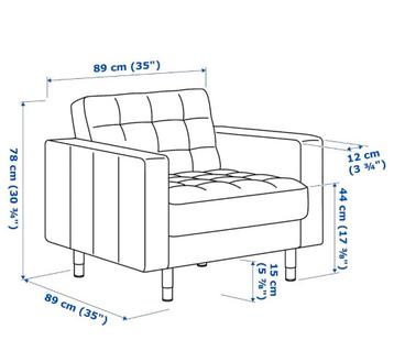 Fauteuil, Ikea, Landskrona - afbeelding 2