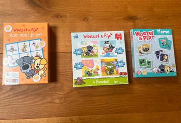 Woezel & Pip pakket met puzzels, Hoe voel je je en Memory beschikbaar voor biedingen