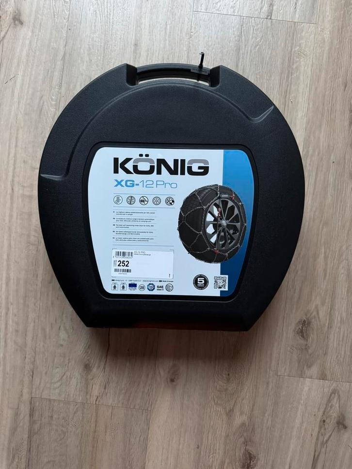 Te huur: König XG12 Pro 252 sneeuwkettingen 19 & 20 inch, Auto diversen, Sneeuwkettingen, Nieuw, Ophalen