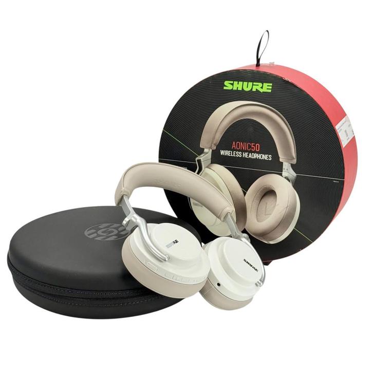 Shure AONIC 50 White - Draadloze noise cancelling koptelefoo, Audio, Tv en Foto, Koptelefoons, Zo goed als nieuw