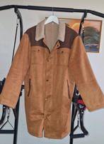 Heren 'lammy coat' bruin/beige/wit zomer jas maat L, Kleding | Heren, Ophalen of Verzenden, Nieuw, Maat 52/54 (L), Bruin