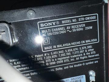 Sony STR-DN1000 versterker 5.1 of 7.1
