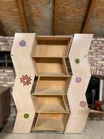 Leuke oude houten school-boekenkast!, Ophalen, Gebruikt, 50 tot 100 cm, 150 tot 200 cm