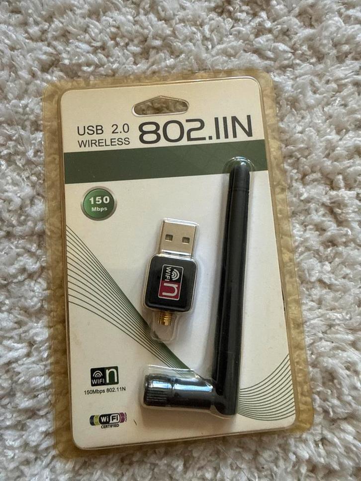 USB WiFi Adapter - 150Mbps Draadloos, Computers en Software, Netwerkkaarten, Nieuw, Extern, Ophalen of Verzenden