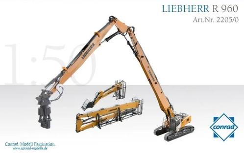 Demolition - Liebherr R 960  1:50, Hobby en Vrije tijd, Modelauto's | 1:50, Nieuw, Hijskraan, Tractor of Landbouw, Conrad, Ophalen