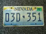 Kentekenplaat licenseplate Nevada relief 1 USA, Verzenden, Gebruikt, Auto's