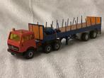 Mercedes vrachtwagen met open trailer, Hobby en Vrije tijd, Modelauto's | 1:50, Ophalen of Verzenden, Gebruikt, Bus of Vrachtwagen