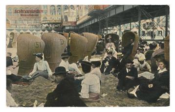 976772 Scheveningen Strand 1910 Gelopen met postzegel beschikbaar voor biedingen