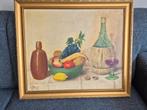 Stilleven olieverfschilderij op doek, Antiek en Kunst, Kunst | Schilderijen | Klassiek, Ophalen