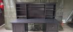 Te koop Ikea Hemnes bureau (zwart) incl. opbouw kast, Huis en Inrichting, Bureaus, Ophalen, Zo goed als nieuw, Bureau