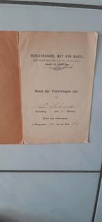 Lagere school rapport uit 1912, Ophalen of Verzenden, Gebruikt