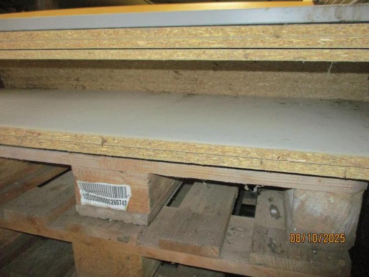 14 Wandpanelen - platen, 2 zijde wit Spaanplaat 13 mm dik, Doe-het-zelf en Verbouw, Platen en Panelen, Zo goed als nieuw, Hout