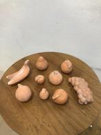 Terracotta keramieken decoratie fruit 9-delig, Antiek en Kunst, Ophalen of Verzenden