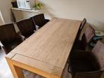 Massief eiken eetkamertafel, Ophalen, Gebruikt