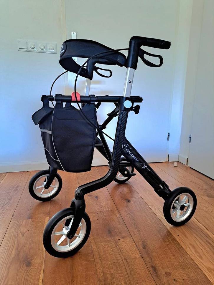 Luxe rollator Streamer Rehasense zwart, Diversen, Rollators, Ophalen