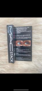 Mac stack mascara nieuw., Ophalen of Verzenden, Nieuw, Zwart, Ogen