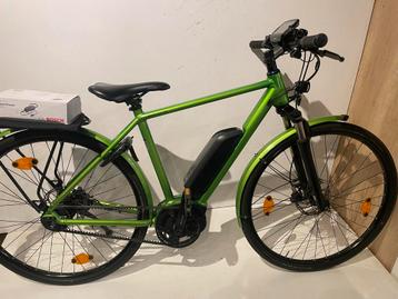 Elektrische lage herenfiets, Bosch accu en riemaandrijving beschikbaar voor biedingen