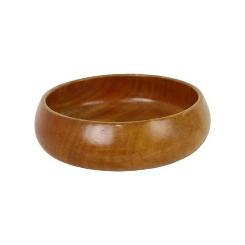 Grote Ronde Houten Bowl Schaal Fruitschaal Filippijnen 25cm, Huis en Inrichting, Woonaccessoires | Schalen en Manden, Gebruikt