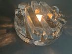 Glazen stoof theelichthouder vintage La Vida, Ophalen of Verzenden