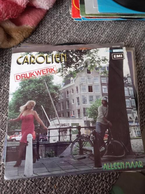 drukwerk carolien / alleen maar, Cd's en Dvd's, Vinyl | Nederlandstalig, Gebruikt, Levenslied of Smartlap, Overige formaten, Verzenden