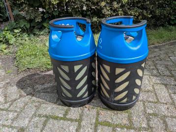 2x lichtgewicht 10kg propaangas fles navulbaar beschikbaar voor biedingen