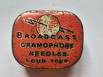 Broadcast Gramophone Grammofoon naalden blikje, Ophalen of Verzenden, Gebruikt, Overige