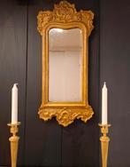 Klein 18e eeuws spiegeltje, Antiek en Kunst, Ophalen of Verzenden, Ovaal, Minder dan 50 cm, Minder dan 100 cm