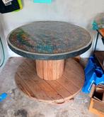 Bierdop/kroondop haspel tafel, Ophalen, 100 tot 150 cm, 50 tot 75 cm, Rond