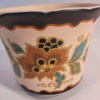 Gouda plateel oud Zuid Holland Modica bloempot jaren 30 1930, Antiek en Kunst, Antiek | Keramiek en Aardewerk, Ophalen of Verzenden