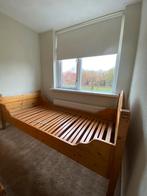 Massief grenen 1 persoons bed met lattenbodem, Ophalen, 90 cm, Eenpersoons, Zo goed als nieuw