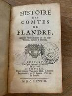 Histoire des Comtes de Flandre 1733 leren band, Ophalen of Verzenden