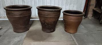 bloem potten 3 x beschikbaar voor biedingen