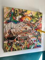 Schilderij Kinderkamer Jungle 100x100cm, Ophalen