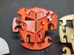 Octopus oranje wandkapstok 50 cm jaren 70 space age design, Wandkapstok, Kunststof, Gebruikt, ?
