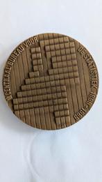 Penning 90 jaar Centraal Bureau voor de Statistiek, Postzegels en Munten, Ophalen of Verzenden, Brons, Nederland