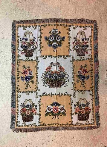 Foulard woonkleed mandjes met violen 160/125 beschikbaar voor biedingen