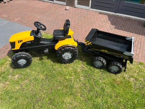 Rolly Toys JCB 8250 traptractor met HP20 aanhanger, Kinderen en Baby's, Speelgoed | Buiten | Skelters, Zo goed als nieuw, Overige merken