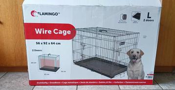 Flamingo grote honden bench met 2 deuren 56*92*64 cm beschikbaar voor biedingen